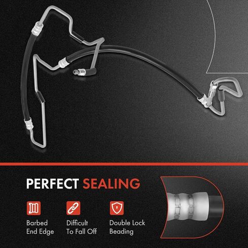 A-Premium Power Steering Pressure Hose Line Assembly Compatible with Jeep Grand Cherokee 2005-2010, Jeep Commander 2006-2010, 3.7L 4.7L, Pump To Rack/Gear in Saudi Arabia