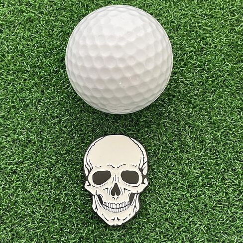 Ball Marker - Multiple Unique Golf Ball Markers to Choose from! A Must Have for Your on-The-Course Golf Accessories! Perfect for Fun and Unique Golf Gifts! (Skull) in Saudi Arabia