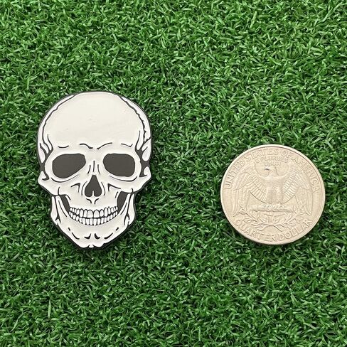 Ball Marker - Multiple Unique Golf Ball Markers to Choose from! A Must Have for Your on-The-Course Golf Accessories! Perfect for Fun and Unique Golf Gifts! (Skull) in Saudi Arabia