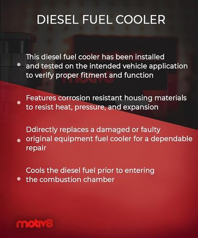 متوافق مع مجموعة مبرد وقود الديزل | مبرد زيت المحرك فورد F250 F350 F450 F550 SUPER DUTY 2008 2009 2010 6.4L Powerstroke | بديل لـ: 8C3Z-9N103-B، 8C3Z9N103B in Kuwait