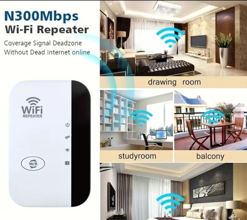 يعمل مكرر WiFi اللاسلكي N على تعزيز إشارة WiFi الخاصة بك حتى 300 ميجابت في الثانية - نقطة وصول مكرر لاسلكية طويلة المدى in Kuwait