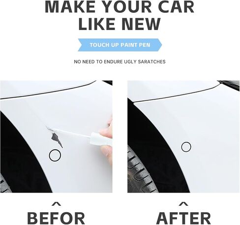 Car Scratch remover Touch up paint pen Two-In-One Touch up paint for cars Multiple colors Automotive Car Paint Scratch Repair for Various cars (Black) in Saudi Arabia