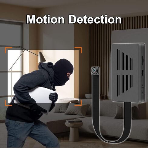 Hidden Cameras DIY 64GB 1080P Mini Portable Spy Covert Nanny Video Recorder with Motion Detection Security Cameras for Home, Office in Saudi Arabia