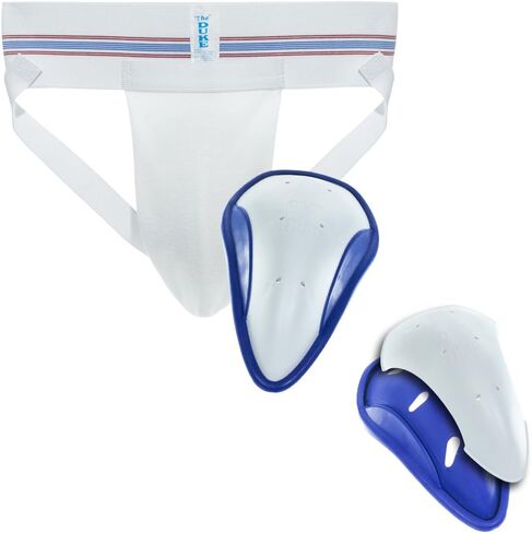Duke Athletic Supporter - White - with 2N1 Cup Included in Saudi Arabia