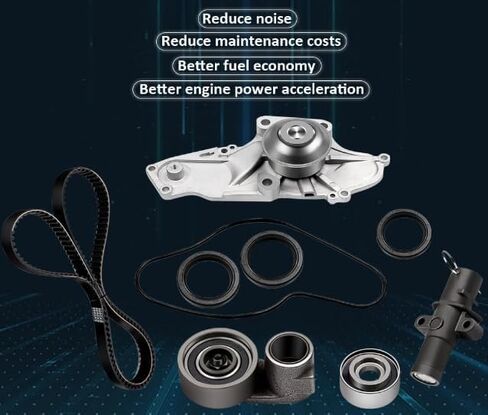 TBK329 مؤقت اشتعال طقم مضخة مياه يناسب 2003-2012 Hon-da Accord Pilot O-dyss-ey Ridgeline Ac-ura RDX TSX ZDX MDX TL RL 3.0L 3.2L 3.5L 3.7L V6 in Kuwait