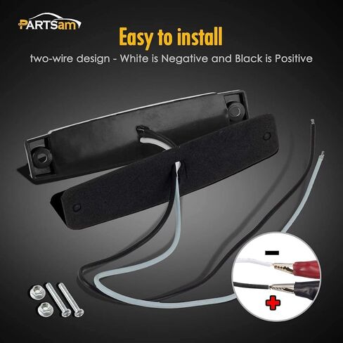 Partsam 5 قطع 3.8 بوصة 6 مصابيح LED بيضاء لعلامات التخليص للشاحنات المقطورة والدراجات النارية والتخييم، قارب المرافق البحرية شريط داخلي ضوء مجاملة/سطح السفينة لقارب بونتون كاياك يخت شراعي 12 فولت in Saudi Arabia