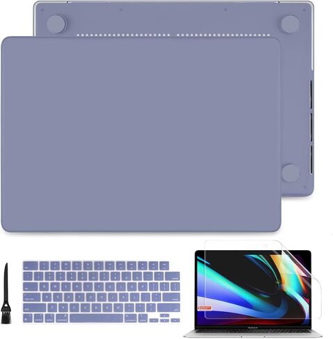 Batianda Case for New MacBook Pro 16 inch 2024 2023 2021 Release with M4 M3 M1 M2 Pro/Max Chip, Crystal Clear Plastic Hard Shell Case with Keyboard Cover + Screen Protector, Clear in Kuwait