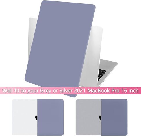 Batianda Case for New MacBook Pro 16 inch 2024 2023 2021 Release with M4 M3 M1 M2 Pro/Max Chip, Crystal Clear Plastic Hard Shell Case with Keyboard Cover + Screen Protector, Clear in Kuwait