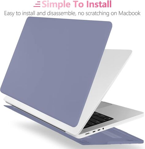 Batianda Case for New MacBook Pro 16 inch 2024 2023 2021 Release with M4 M3 M1 M2 Pro/Max Chip, Crystal Clear Plastic Hard Shell Case with Keyboard Cover + Screen Protector, Clear in Kuwait
