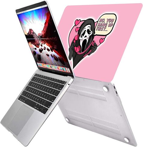 Compatible with MacBook Air 13 inch Case,2020 2019 2018 Release,(A2337 M1 A2179 A1932),with Touch ID and 2 Pack Keyboard Protectors (White-D18, Air 13'' A2337 M1 A2179 A1932) in Saudi Arabia