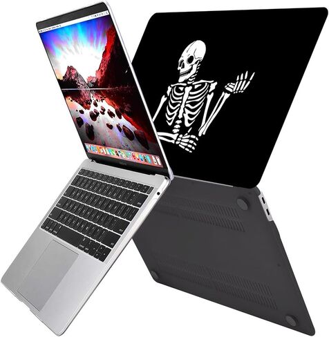 Compatible with MacBook Air 13 inch Case,2020 2019 2018 Release,(A2337 M1 A2179 A1932),with Touch ID and 2 Pack Keyboard Protectors (White-D18, Air 13'' A2337 M1 A2179 A1932) in Saudi Arabia