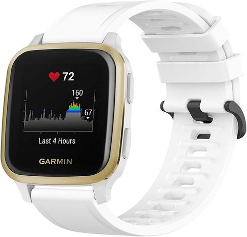 Sport Rubber Band Compatible with Garmin Venu Sq/Venu sq2/vivoactive 5/Active5 Silicone Strap Bracelet Men's Women Replacement Accessory in Saudi Arabia