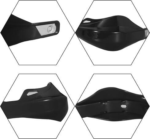 RUTU Motorcycle 22mm 7/8 inch Universal Handguards for Off Road Dirt Pit Bike Enduro Motocross ATV YZ450F YZ125 YZ250F CRF150F CRF450R KX250F CRF250L KLR650 LTZ400 TTR125 - Black in Saudi Arabia