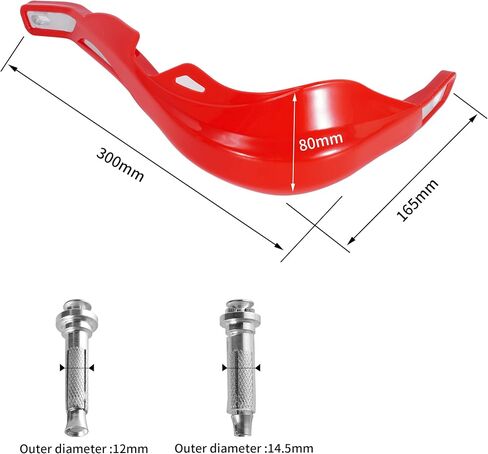RUTU Motorcycle 22mm 7/8 inch Universal Handguards for Off Road Dirt Pit Bike Enduro Motocross ATV YZ450F YZ125 YZ250F CRF150F CRF450R KX250F CRF250L KLR650 LTZ400 TTR125 - Black in Saudi Arabia