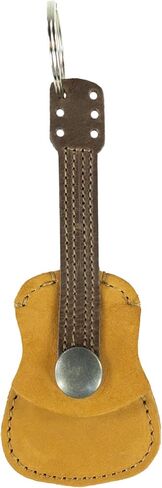 Hide & Drink, Leather Guitar Pick Holder Keychain, Picks Case Instrument Gifts Ideas for Musicians, Handmade Includes 101 Year Warranty :: Old Tobacco in Saudi Arabia