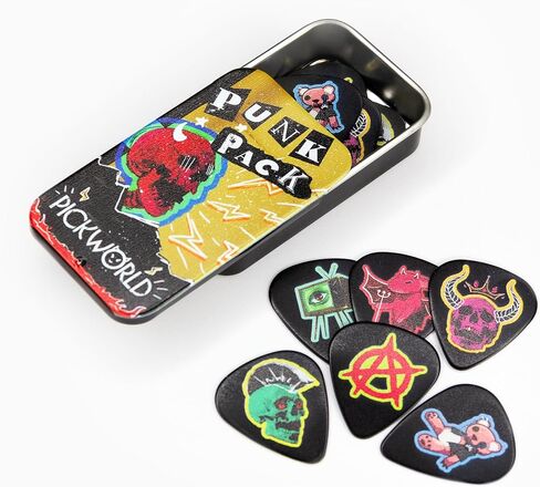 Punk Pack Pick Tin with 12 Celluloid Guitar Picks in Saudi Arabia