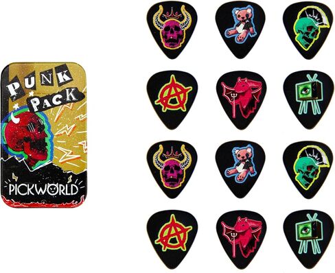 Punk Pack Pick Tin with 12 Celluloid Guitar Picks in Saudi Arabia
