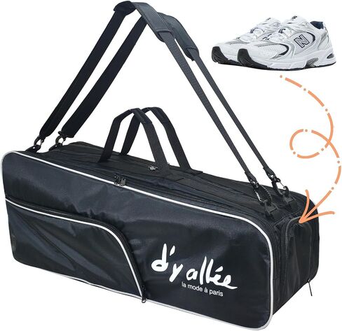 d'yallee Tennis Bag 6 Rackets, Professional Tennis Bag with Shoes Compartment for Men Women, Racquetball Racket, Pickleball Paddles and Other Equipment or Gear in Saudi Arabia