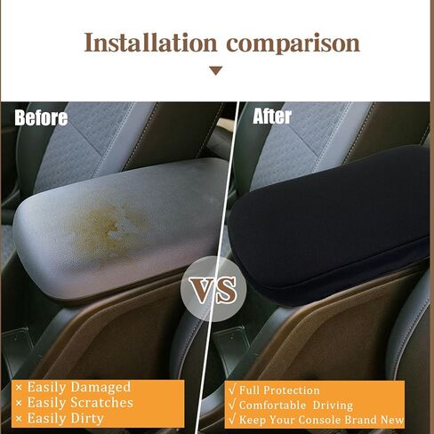 قطعة واحدة من غطاء وحدة التحكم المركزية، غطاء مسند الذراع لوحدة التحكم المركزية للسيارة، مناسب لملحقات 2015-2022 Chevy Colorado/GMC Canyon، واقي غطاء صندوق مسند الذراع (ألياف الكربون، عبوة واحدة) in Kuwait