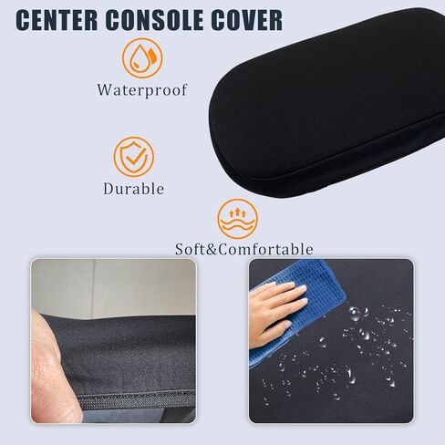 قطعة واحدة من غطاء وحدة التحكم المركزية، غطاء مسند الذراع لوحدة التحكم المركزية للسيارة، مناسب لملحقات 2015-2022 Chevy Colorado/GMC Canyon، واقي غطاء صندوق مسند الذراع (ألياف الكربون، عبوة واحدة) in Kuwait