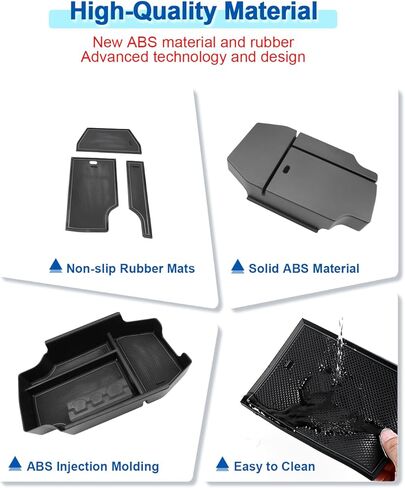 2023 2024 Accord/Accord Hybrid Center Console Organizer for Honda Accord (LX/EX/EX-L/Sport/Sport-L/Touring) Armrest Storage Box, 2023 Accord Organizer 2024 Accord Accessories (Black Mats) in Kuwait