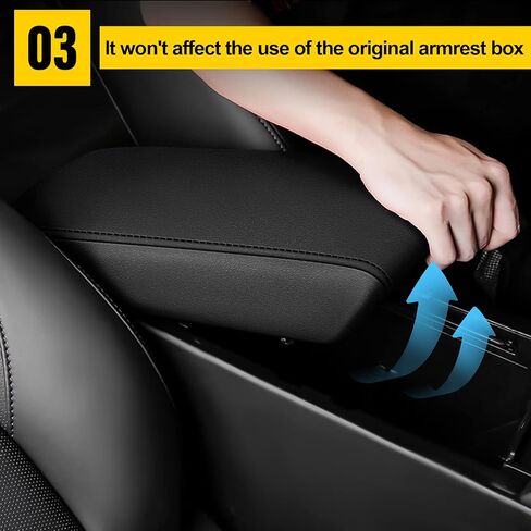 AOMSAZTO Console Covers for Mazda3 2023 2022-2020 Black Armrest for Mazda 3 in Saudi Arabia