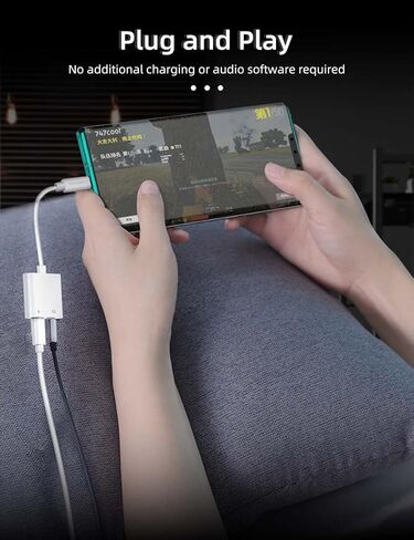 MAS CARNEY Headphone Adapter, USB Type C to 3.5mm Headphone and Charger Adapter Compatible with Pixel 5 4 3 XL, Galaxy S22 S21 S20 S20+ Note 20,Ipad Pro, MacBook in Kuwait