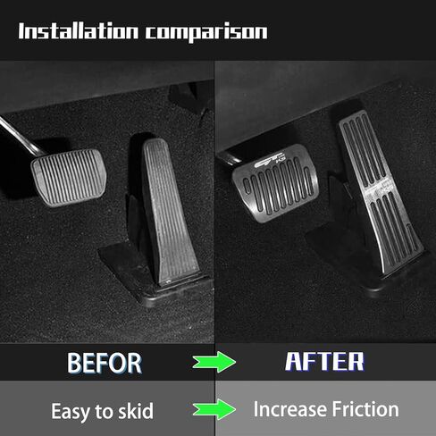 غطاء دواسة فرامل الغاز من الألومنيوم المضاد للانزلاق بدون حفر، أغطية دواسات التسارع متوافقة مع مجموعة دواسات القدم Kia K5 2022-2021 (أحمر) in Kuwait