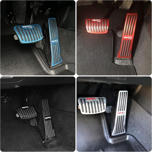 غطاء دواسة فرامل الغاز من الألومنيوم المضاد للانزلاق بدون حفر، أغطية دواسات التسارع متوافقة مع مجموعة دواسات القدم Kia K5 2022-2021 (أحمر) in Kuwait