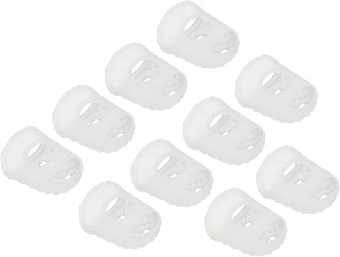 PATIKIL Finger Tips Anti Slip Fingertip Protector, 20 Pack 28mm Silicone Finger Guard for Paper Sorting Sewing Guitar Playing, Pink M Size in Kuwait