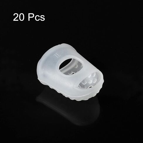 PATIKIL Finger Tips Anti Slip Fingertip Protector, 20 Pack 28mm Silicone Finger Guard for Paper Sorting Sewing Guitar Playing, Pink M Size in Kuwait
