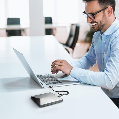 محرك أقراص Blu-ray خارجي USB 3.0 نوع C قابل للحمل BD-RE ROM CD/DVD ناسخ ثلاثي الأبعاد مشغل القرص RW محرك الأقراص الضوئية للكمبيوتر المكتبي Laptp مع نظام التشغيل Windows 7/8/10/11 MacBook Air Pro Mac in Kuwait