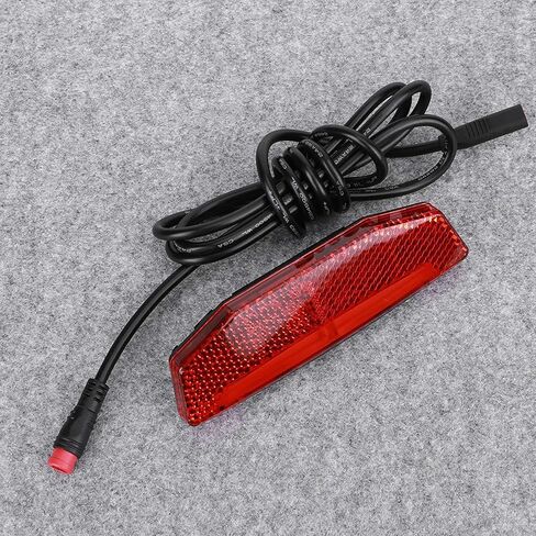 ضوء ذيل الدراجة، ضوء خلفي للدراجة الإلكترونية 6 فولت 60 فولت، ضوء تحذير LED ليلي، معدات ركوب الخيل، موصل مقاوم للماء، ضوء خلفي للدراجة الإلكترونية، 2 دبوس أحمر in Kuwait