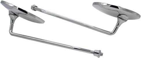 مرآة الرؤية الخلفية للدراجة النارية من الكروم LMoDri ATV سكوتر مرآة جانبية خلفية 8 مم (قضيب طويل) in Kuwait