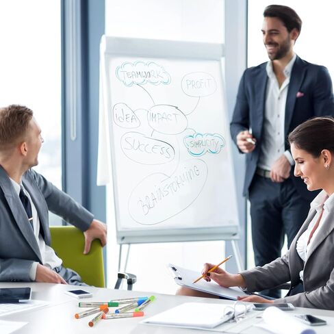 EooUooIP علامات المسح الجاف ذات رأس رصاصة، علامات السبورة البيضاء، المسح الجاف، 12 لونًا متنوعًا علامات السبورة البيضاء منخفضة الرائحة، علامات المسح الجاف الملونة، اللوازم المدرسية والمكتبية in Kuwait