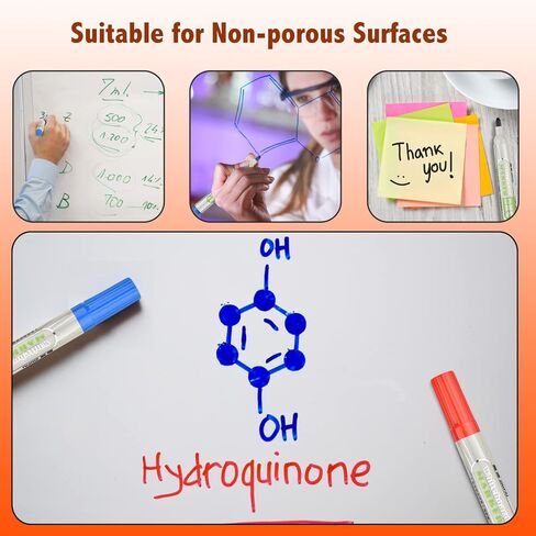 EooUooIP علامات المسح الجاف ذات رأس رصاصة، علامات السبورة البيضاء، المسح الجاف، 12 لونًا متنوعًا علامات السبورة البيضاء منخفضة الرائحة، علامات المسح الجاف الملونة، اللوازم المدرسية والمكتبية in Kuwait