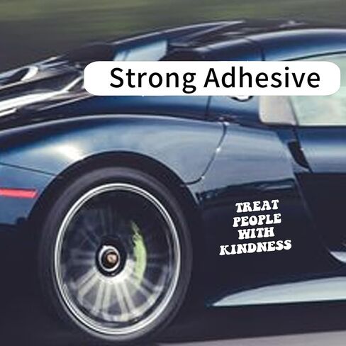 علاج الناس مع اللطف ملصق سيارة ملصق مضاد للمياه الفن الوفير نافذة السيارة ديكور رائع لJDM الزجاج الأمامي الرؤية الخلفية كمبيوتر محمول مضحك اقتباس الرجال سباق الفتيات in Kuwait