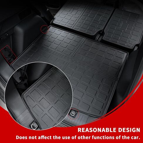حصيرة البضائع متوافقة مع 2020-2024 Ford Escape Trunk Mat Cargo Liner Trunk Liner TPE جميع الأحوال الجوية غطاء المقعد الخلفي حامي 2023 Escape Accessories (حصيرة صندوق السيارة + سجادات مسند الظهر) in Kuwait