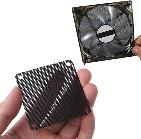 PVC مروحة الغبار تصفية PC الغبار حالة Cuttable شبكة الكمبيوتر غطاء 60mm شبكة سوداء in Saudi Arabia