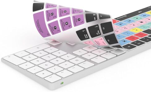 Final Cut Pro X Keyboard Cover | Fits Apple Magic Wireless Keyboard with Numeric Pad (Will not fit Any Other Keyboard) | Protection and Shortcuts in Kuwait