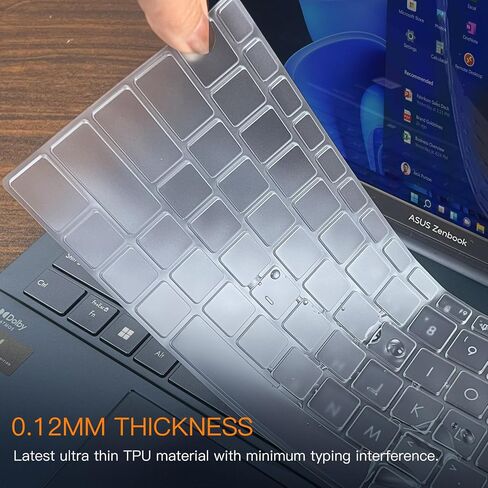 غطاء لوحة المفاتيح CaseBuy Premium لجهاز ASUS Zenbook 14 Flip OLED UP3404 UP3404VA UP3404VA-DS74T UX6404 UX6404VV UX3405 / Zenbook 14X OLED UX3404 14.5 بوصة واقي لوحة المفاتيح رفيع للغاية in Saudi Arabia