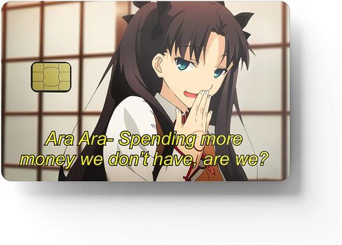 HK Studio Card Skin Sticker Anime for EBT, Transportation, Key, Debit, Credit Card Skin - Covering and Personalizing Bank Card - No Bubble, Slim, Waterproof, Digital-Printed in Saudi Arabia