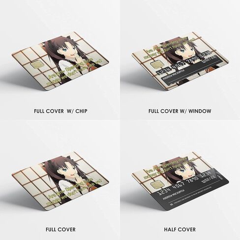 HK Studio Card Skin Sticker Anime for EBT, Transportation, Key, Debit, Credit Card Skin - Covering and Personalizing Bank Card - No Bubble, Slim, Waterproof, Digital-Printed in Saudi Arabia