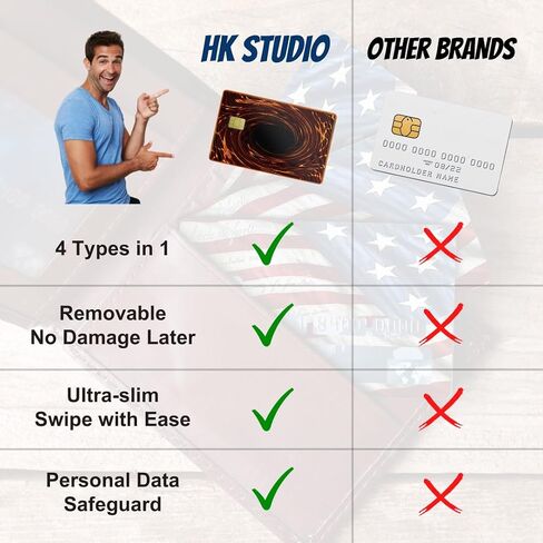 HK Studio Card Skin Sticker Anime for EBT, Transportation, Key, Debit, Credit Card Skin - Covering and Personalizing Bank Card - No Bubble, Slim, Waterproof, Digital-Printed in Saudi Arabia