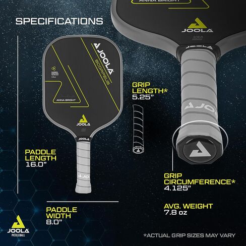 JOOLA Scorpeus Pickleball Paddle w/Charged Surface Technology for Increased Power & Feel - Fully Encased Carbon Fiber Pickleball Paddle w/Larger Sweet Spot - USAPA Approved. in Saudi Arabia