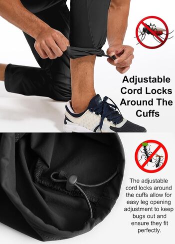 Mens Athletic Workout Pants, Lightweight Outdoor Waterproof Golf Hiking Pants, Quick Dry Gym Jogging Sweatpants for Men in Saudi Arabia
