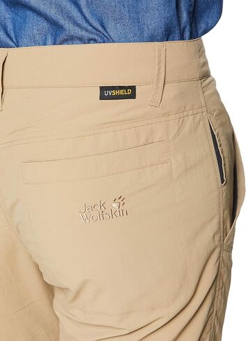 سروال رجالي من Jack Wolfskin Desert Valley للرجال، Sand Dune، مقاس XL قصير in Saudi Arabia