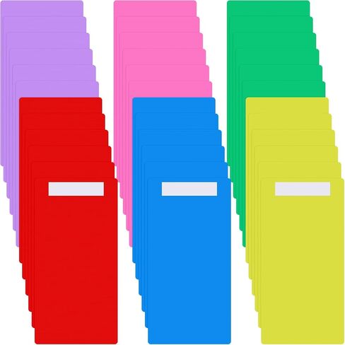 36 Pack Library Shelf Dividers with Stickers, 6 x 12 Inches Book Shelf Dividers Plastic Library Shelf Marker, 6 Colors Comic Book Dividers for Organizing School Library Home Classroom Teacher Supplies in Saudi Arabia