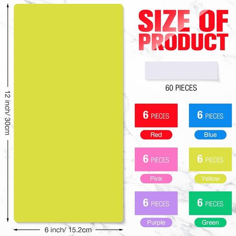 36 Pack Library Shelf Dividers with Stickers, 6 x 12 Inches Book Shelf Dividers Plastic Library Shelf Marker, 6 Colors Comic Book Dividers for Organizing School Library Home Classroom Teacher Supplies in Saudi Arabia