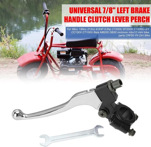 GREHUA Universal 7/8 بوصة مقبض الفرامل اليسرى مخلب رافعة جثم لـ 98cc 196cc 212cc 6.5HP CT200U BT200X CT200U-EX CC100X CT100U Baja Motovox MBX10 أجزاء الدراجة الصغيرة CRF50 CRF70 XR50 Pit Dirt Bike Motorcycle in Saudi Arabia